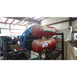 RED DUAL TANK AIR COMPRESSOR