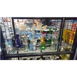 LOT OF ASSORTED GLASS BONGS