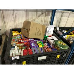 BIN OF ASSORTED FOOD/BEVERAGE PRODUCTS (BIN NOT INCLUDED)