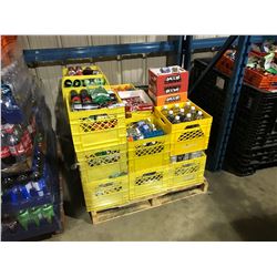 PALLET OF ASSORTED FOOD/BEVERAGE PRODUCTS (BIN NOT INCLUDED)