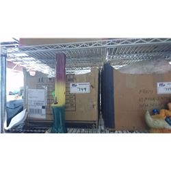2 SHELF LOTS OF ASSORTED BONGS, ETC
