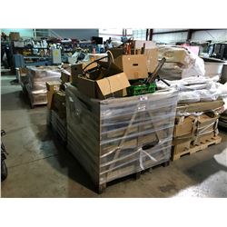 PALLET OF MISC ELECTRICAL, OILS AND PARTS