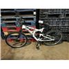 Image 1 : WHITE HUFFY FULL SUSPENSION MOUNTAIN BIKE