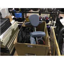 EXERCISE EQUIPMENT PARTS AND MASSAGE CHAIR