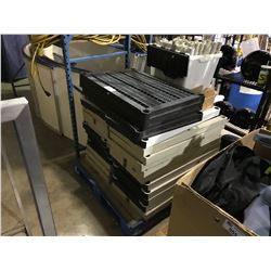 PALLET OF PLASTIC SHELVING