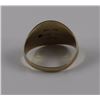 Image 2 : 10-12K YELLOW GOLD MENS RING BAND STYLE. DECORATIVE DESIGN TW 4.6GRAM