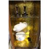 Image 2 : CONTENTS OF CHINA CABINET 12 PIECE DISH SETTING HOT WATER BOTTLE ETC