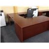 Image 2 : MAHOGANY U SHAPED EXECUTIVE DESK