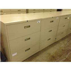 HON BEIGE 3 DRAWER STEEL CASE FILE CABINET