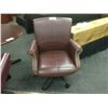 Image 2 : OX BLOOD LEATHER HIGH BACK TRADITIONAL EXECUTIVE CHAIR ON WHEELS