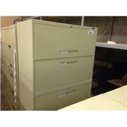 BEIGE 5 DRAWER LATERAL FILE CABINET