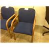 Image 2 : KRUG BLUE OAK FRAME CANE STYLE CLIENT CHAIR