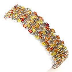 Natural Fancy Color Sapphire 172 Carats Bracelet