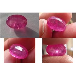 Natural Sapphire Pinkish/Red 8.65 cts - GRS Certified