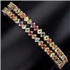 Image 1 : NATURAL FANCY COLORS SAPPHIRE DOUBLE BRACELET