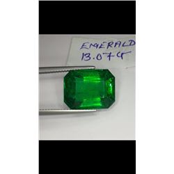 Natural Deep Forest Green Emerald 13.07 Carats