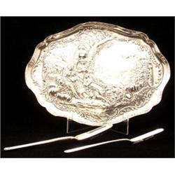 A George III marrow scoop, engraved initials, maker's mark William Eley I and William Fearn, Lond...