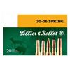 Image 1 : S&B Ammo, .30-06 Springfield, 180 grain, Full Metal Jacket, Twenty (20) Per Box, ASB3006A