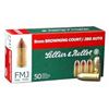 Sellier & Bellot Ammo, .380ACP, 92 grain, Full Metal Jacket, Round Nose (50) Fifty per box