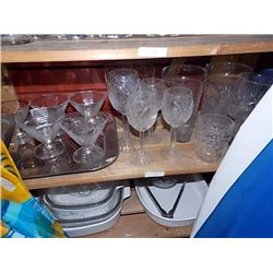 SHELF OF GLASSES