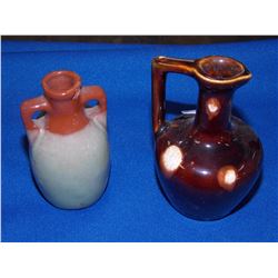 MINITURE CLAY WHISKEY JUGS - 2 TTL