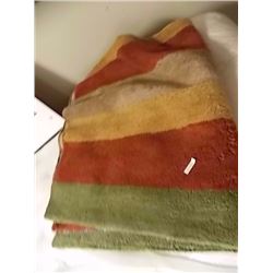 AREA CARPET - CONTEMPORARY STRIPED DESIGN - APPROX. 5 X 7'