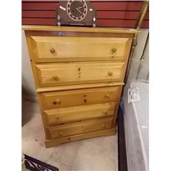 DRESSER - HIGHBOY - MAPLE - 5 DRAWER