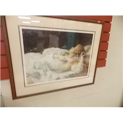 VINTAGE PICTURE - LADY SLEEPING