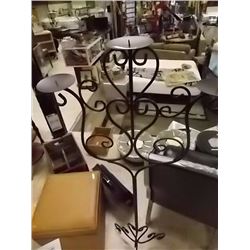 NEW WROUGHT CANDLE HOLDER - 53" TALL