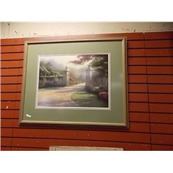 LIMITED EDITION THOMAS KINKADE LITHO - 1970'S - GATEWAY TO PARADISE