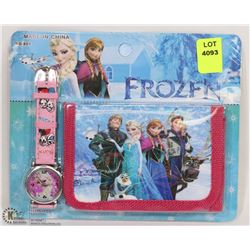 NEW KIDS FROZEN WATCH AND WALLET COMBO PACK