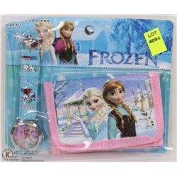 NEW KIDS FROZEN WATCH AND WALLET COMBO PACK