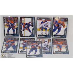 LOT OF 9 UPPER DECK OILERS HOCKEY CARDS