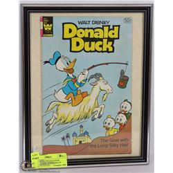 WALT DISNEY DONALD DUCK FRAMED COMIC BOOK DISPLAY