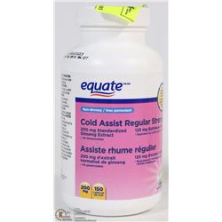 EQUATE COLD ASSIST REGULAR STRENGTH 150 CAPSULES
