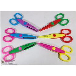 SIX NEW SCRAPBOOKING SCISSORS