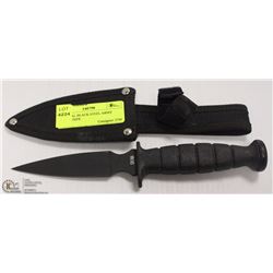 TACTICAL BLACK STEEL ARMY STYLE KNIFE