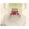Image 1 : #70 RED RUBY GEMSTONE RING