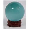 Image 1 : #2-BLUE CAT EYE SPHERE CRYSTAL QUARTZ