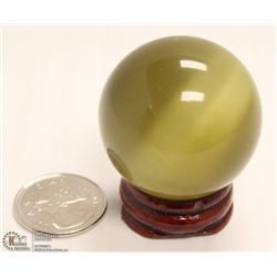 #127 TIGER EYE QUARTZ CRYSTAL SPHERE BALL