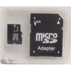 NEW 32GB MICRO SD CARD WITH ADAPTOR