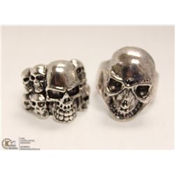 LOT OF 2 BIKER RINGS