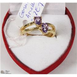 #146  GENUINE AMETHYST .925 STERLING SILVER RING