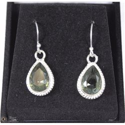 #23 OLIVE TOURMALINE GEMSTONE EARRINGS