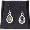 Image 1 : #23 OLIVE TOURMALINE GEMSTONE EARRINGS