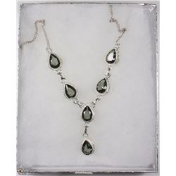 #22 OLIVE TOURMALINE GEMSTONE NECKLACE