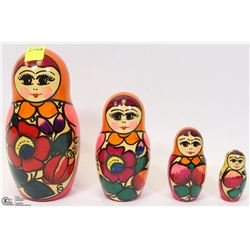 MATROYSHKA 'RUSSIAN NESTING DOLLS - 4 PIECE