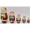 Image 1 : MAYTROYSHKA RUSSIAN NESTING DOLLS - 5 PIECE XMAS