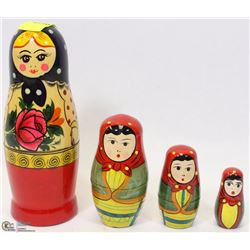 MAYTROYSHKA RUSSIAN NESTING DOLLS - 4 PIECE