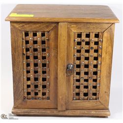 VINTAGE WOOD CD CABINET